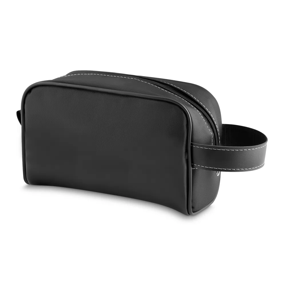 Necessaire em couro sintético e nylon Personalizado