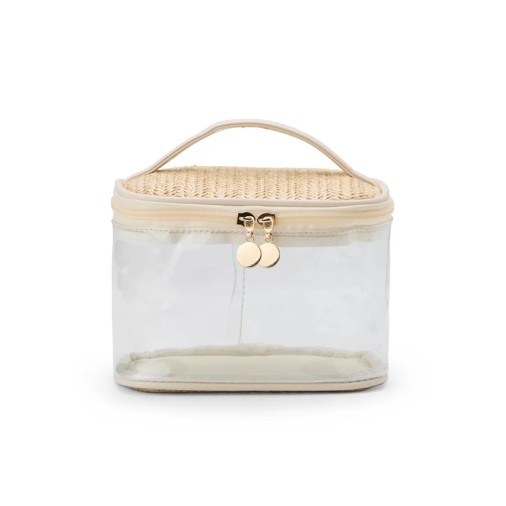 Nécessaire Pvc e Palha Personalizado