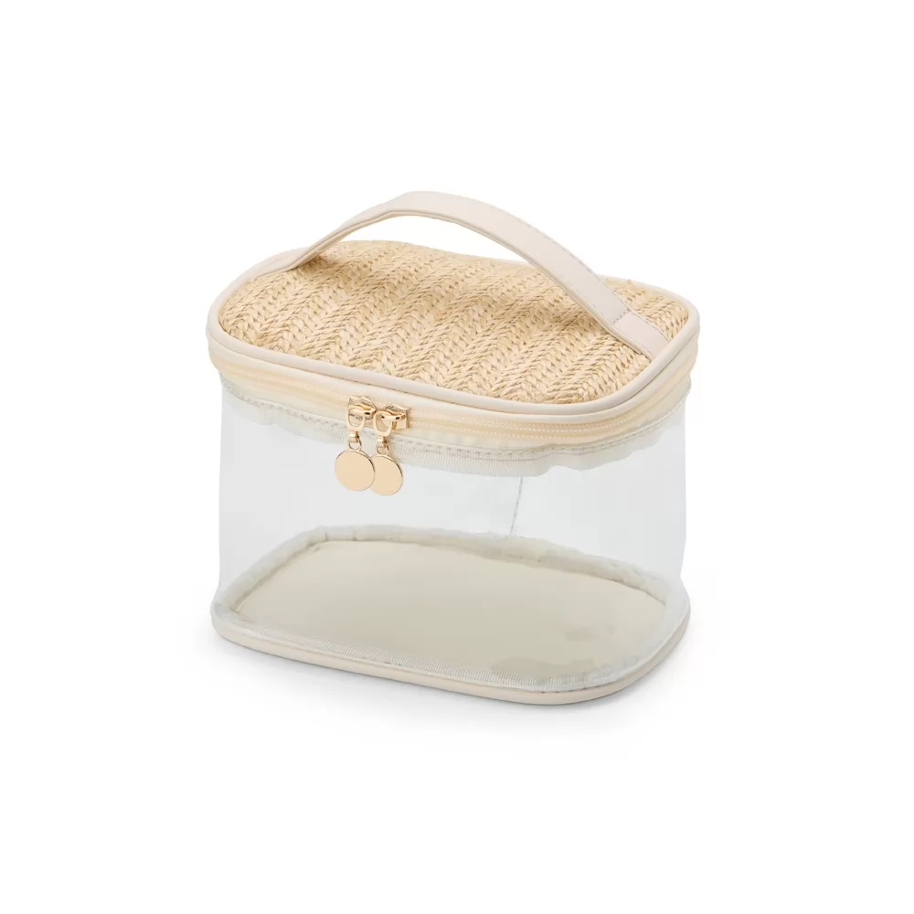 Nécessaire Pvc e Palha Personalizado