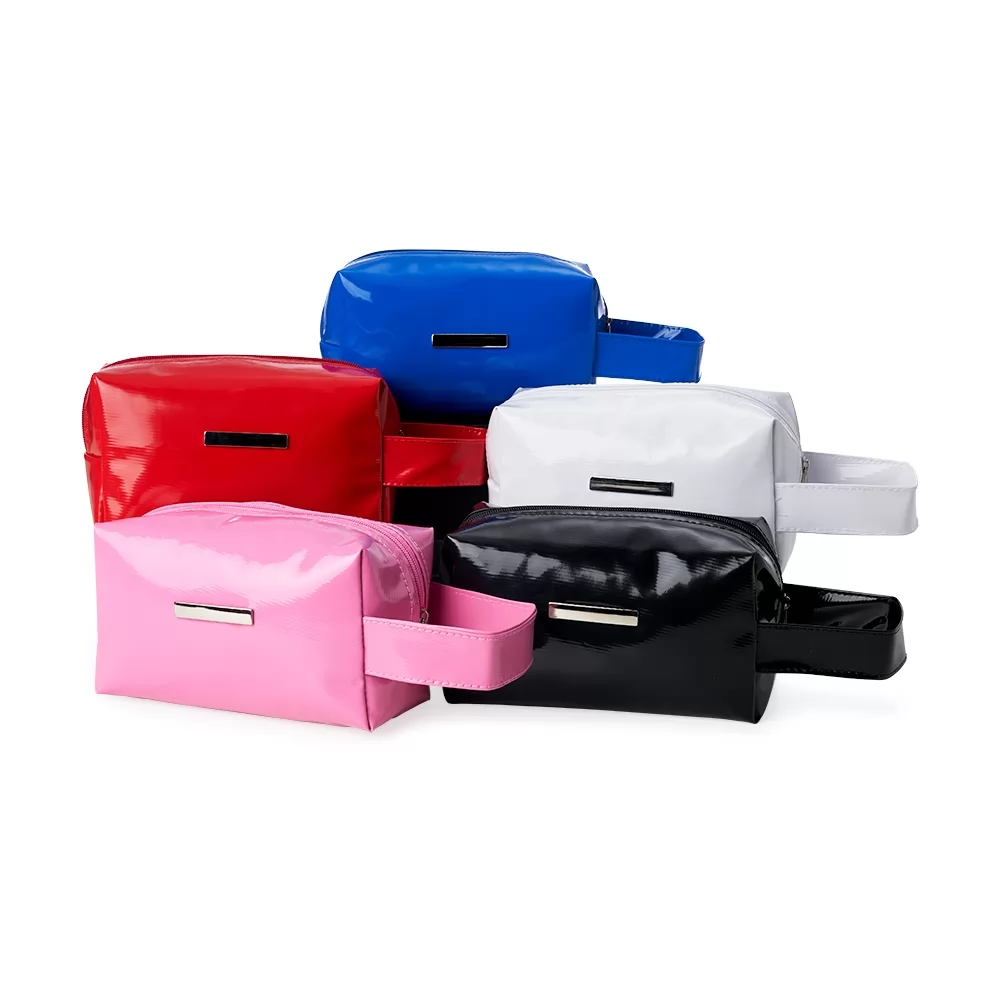 Necessaire Vinil Impermeável com Plaquinha Personalizado