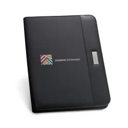 Pasta A4 em c. sintético e microfibra Personalizada