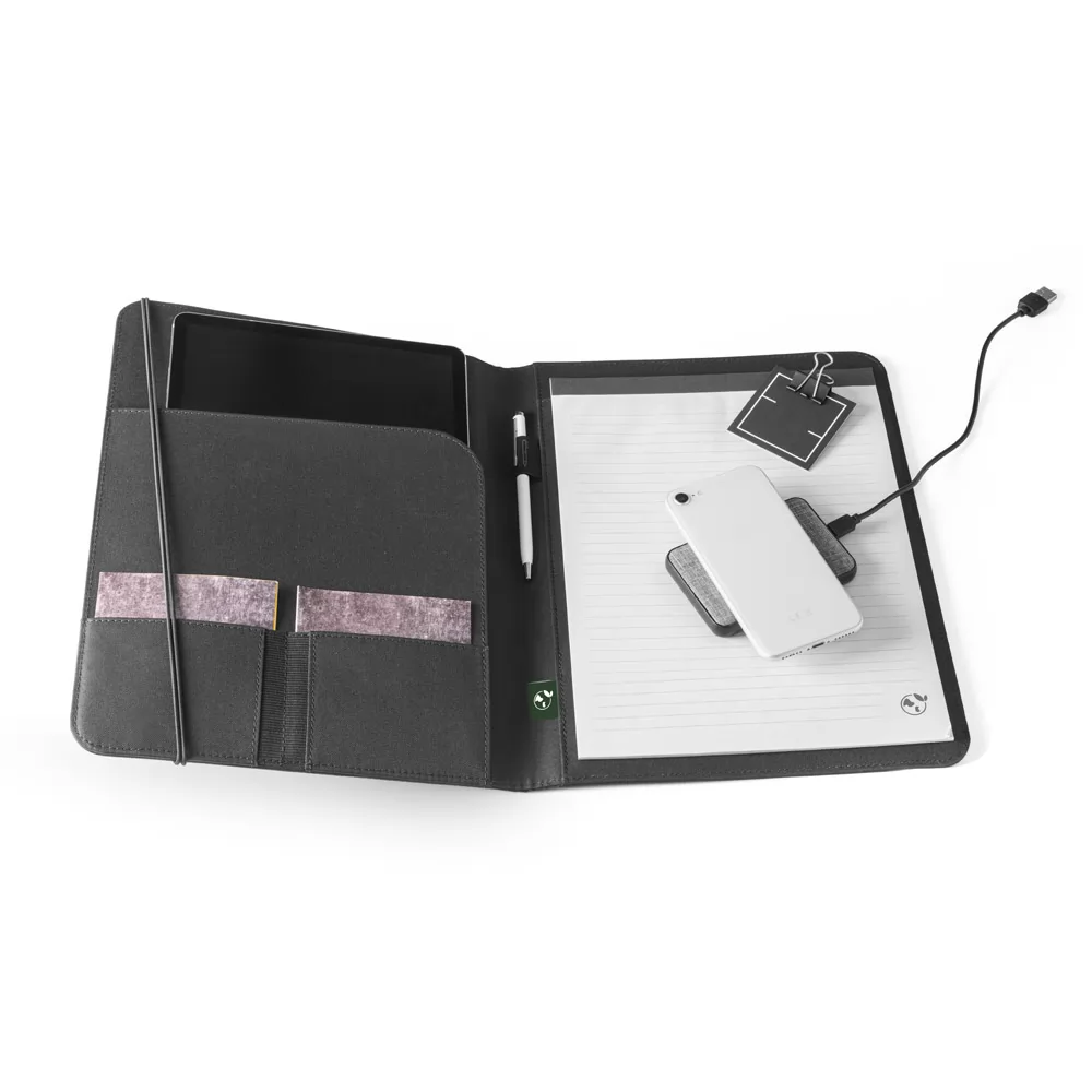 Pasta A4 em Poliéster 100% Reciclado Personalizada