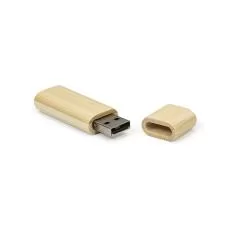 Pen Drive Bambu Redondo 8gb Com Tampa Personalizado 