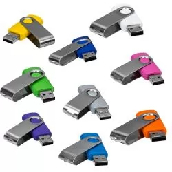 Pen Drive Sm 8 Gb Giratório Personalizado 