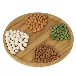 Petisqueira de Bambu 30 X 30 Personalizada 