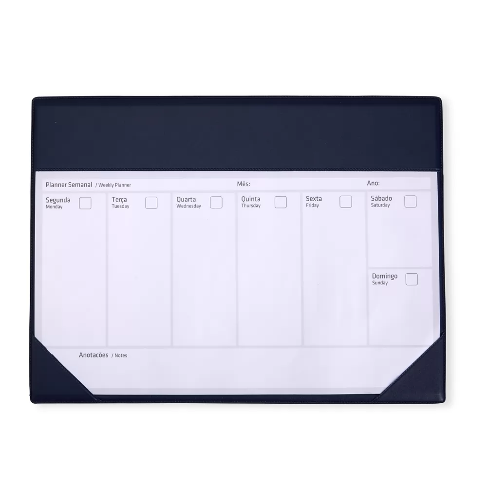 Planner Semanal de Mesa Personalizado