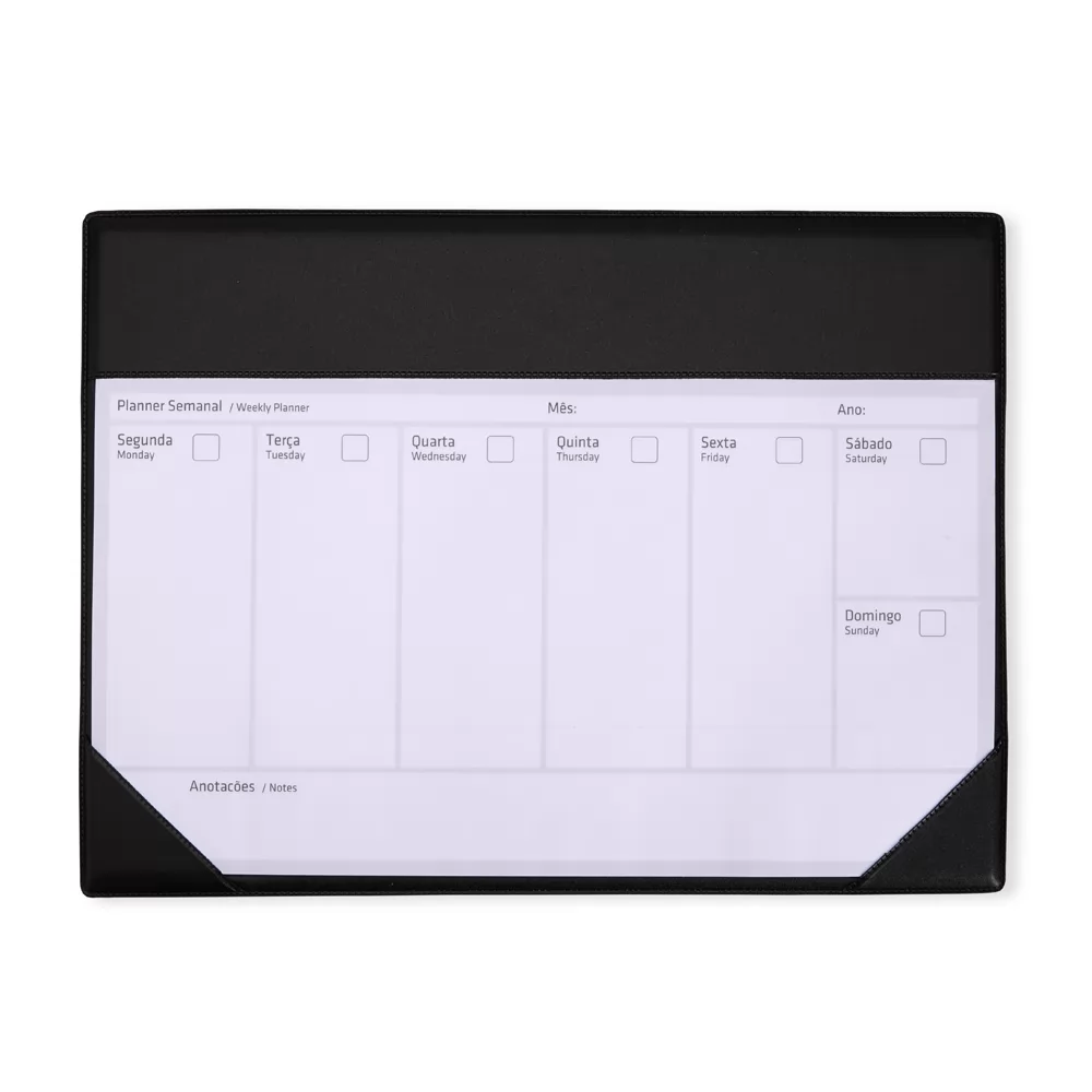 Planner Semanal de Mesa Personalizado