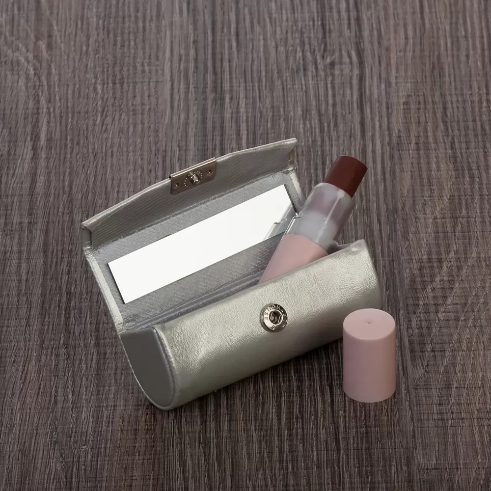 Porta Batom Couro Sintético Personalizada