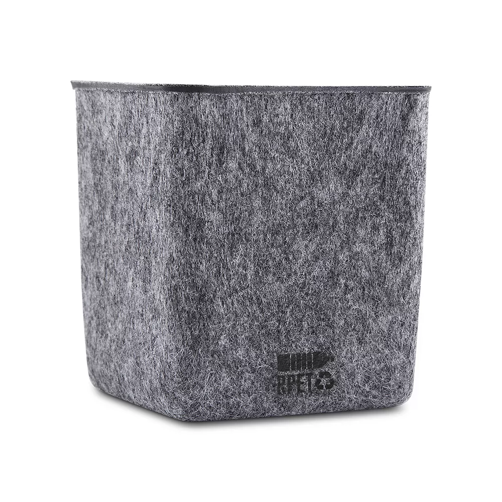 Porta Canetas e Celular de Feltro e Bambu Personalizada