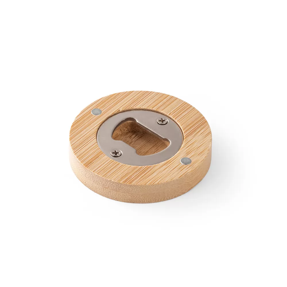 Porta copos em bambu com descapsulador Personalizada