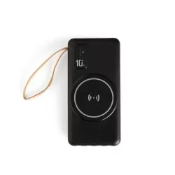 Power Bank 10.000mAh com Carregamento via Indução ou via Cabo Personalizado Power Bank 10.000mAh com Carregamento via Indução ou via Cabo Personalizado