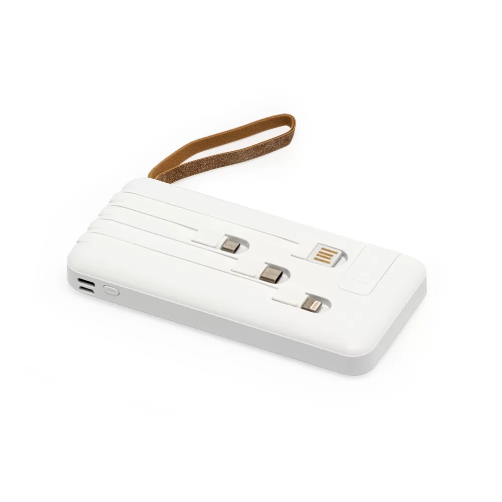 Power Bank 10.000mAh com Lanterna e Multissaídas Personalizado