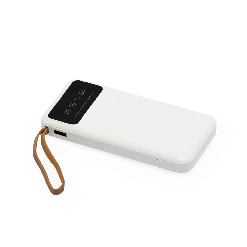 Power Bank 10.000mAh com Lanterna e Multissaídas Personalizado