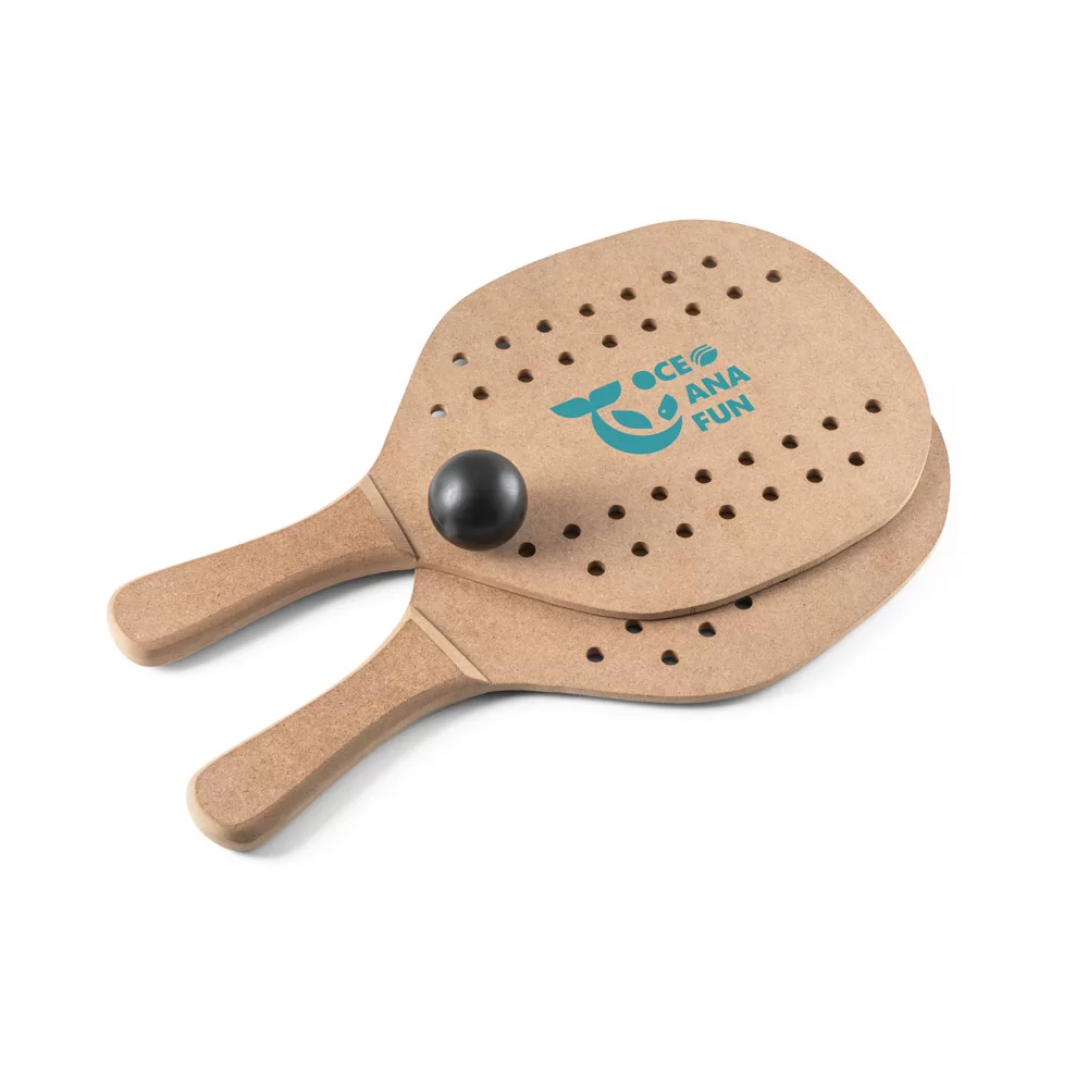 Raquetes de praia em MDF com bola inclusa Personalizados