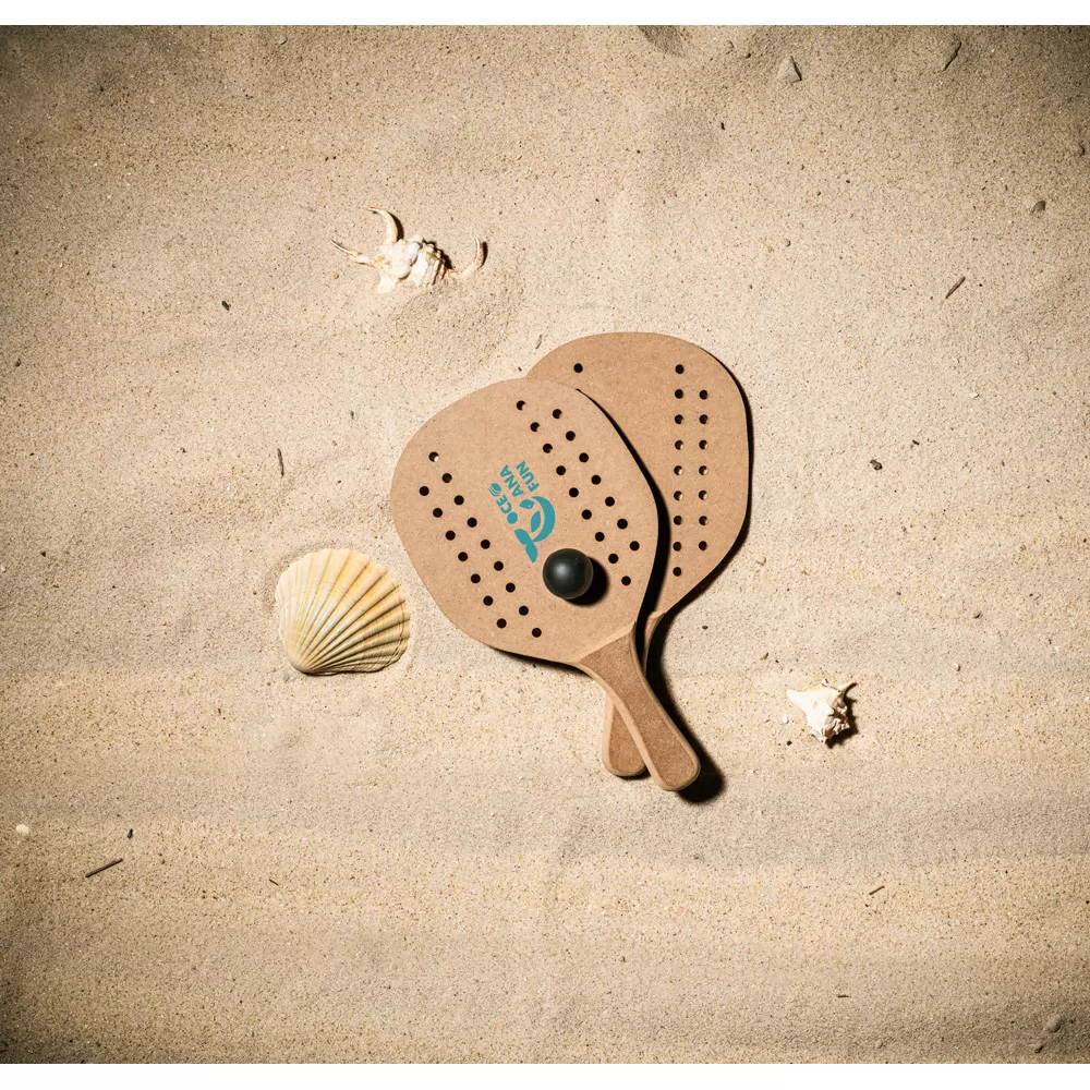 Raquetes de praia em MDF com bola inclusa Personalizados