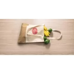 Sacola 100% algodão com Juta Personalizada