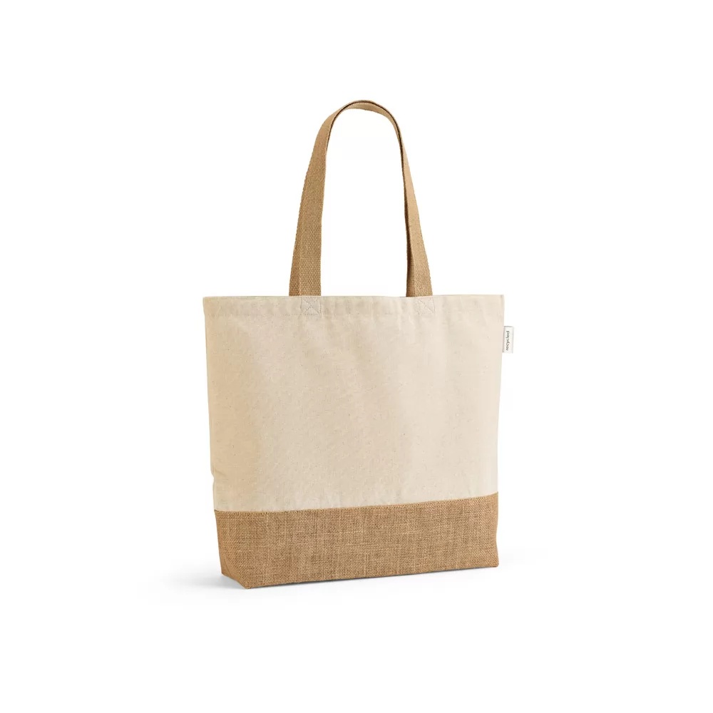 Sacola em 70% algodão reciclado e 30% poliéster reciclado Personalizada