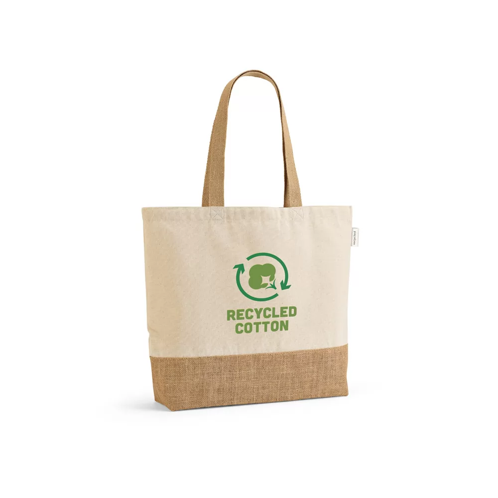 Sacola em 70% algodão reciclado e 30% poliéster reciclado Personalizada