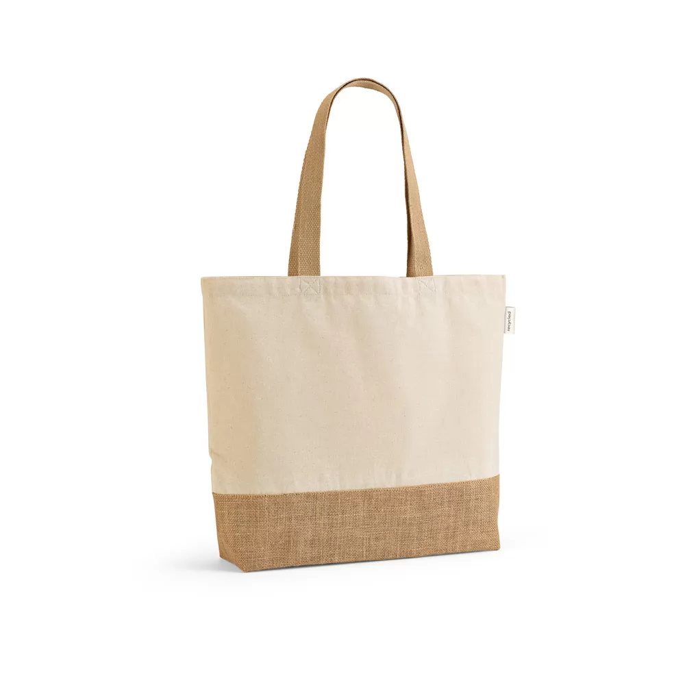 Sacola em 70% algodão reciclado e 30% poliéster reciclado Personalizada