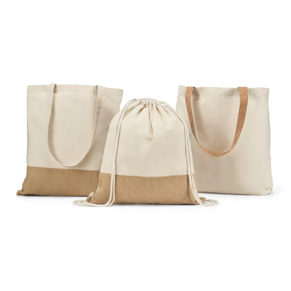 Sacola tipo mochila 100% algodão Personalizada