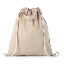 Sacola tipo mochila em algodão reciclado Personalizada