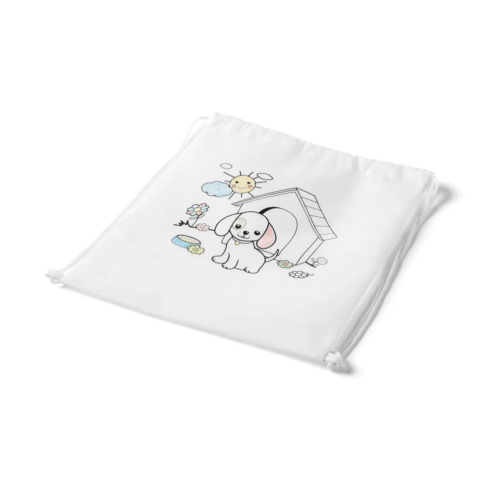 Sacola tipo mochila para colorir Personalizada