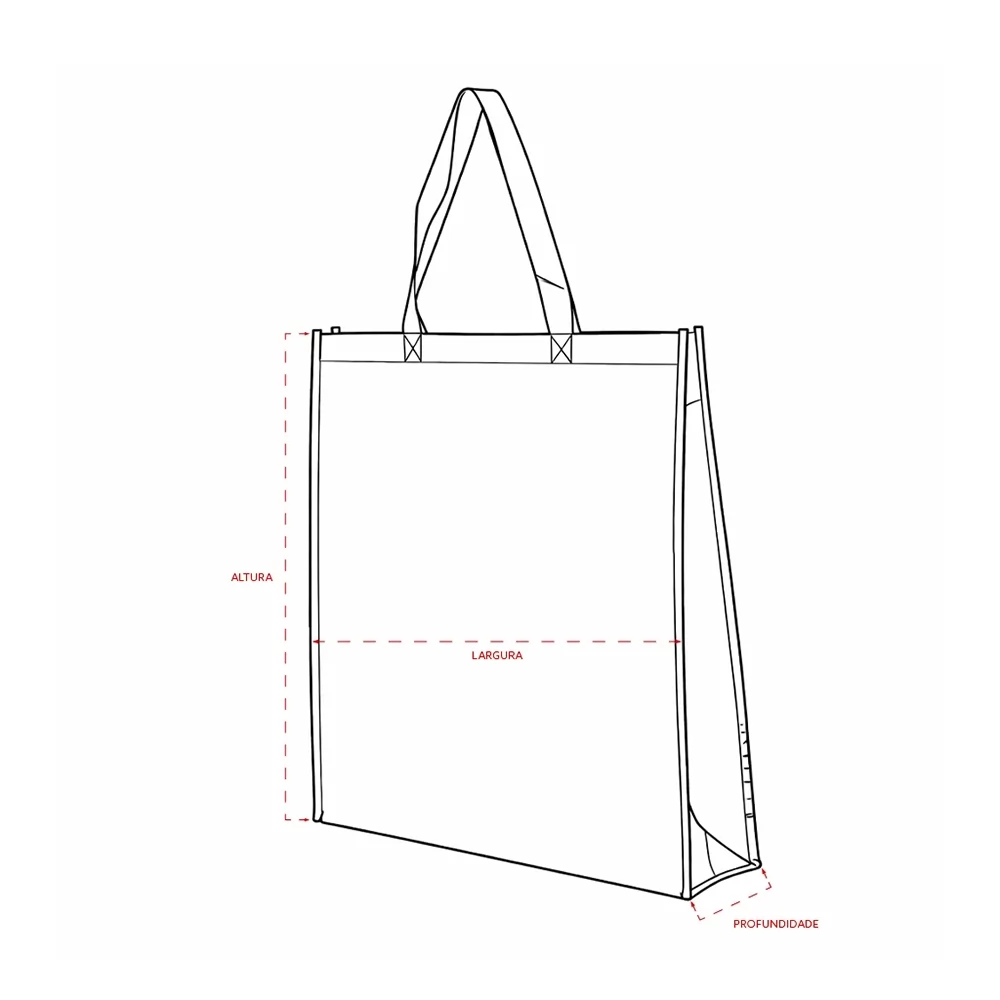 Sacola TNT Metalizado Personalizada