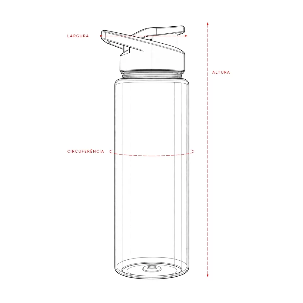 SQUEEZE PLÁSTICO 850ML Personalizado