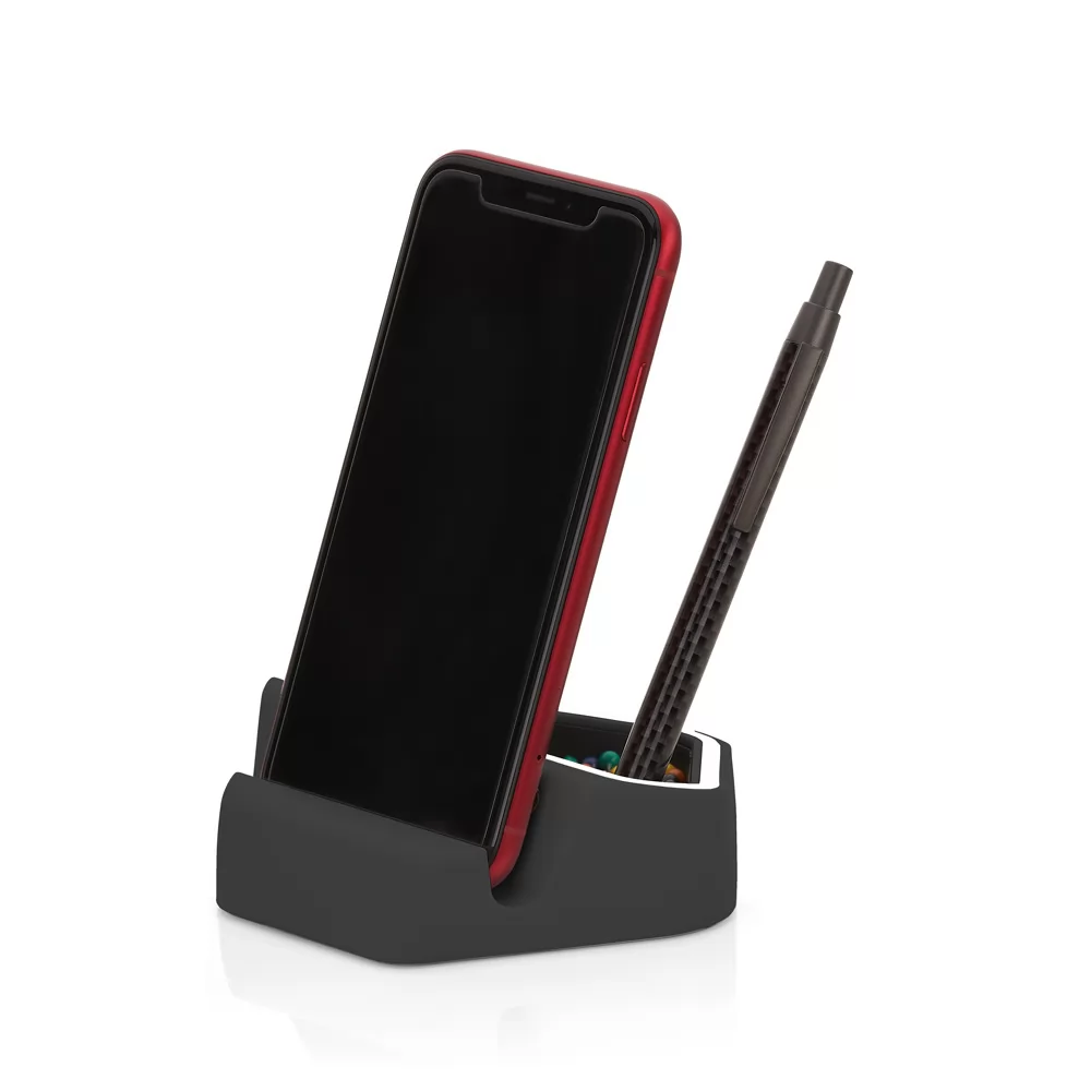 Suporte p/ telefone Celular, Porta lápis, Porta Clipes. Personalizado