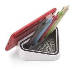 Suporte p/ telefone Celular, Porta lápis, Porta Clipes. Personalizado