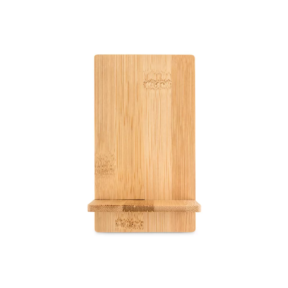 Suporte para Celular de Mesa em Bambu Personalizado