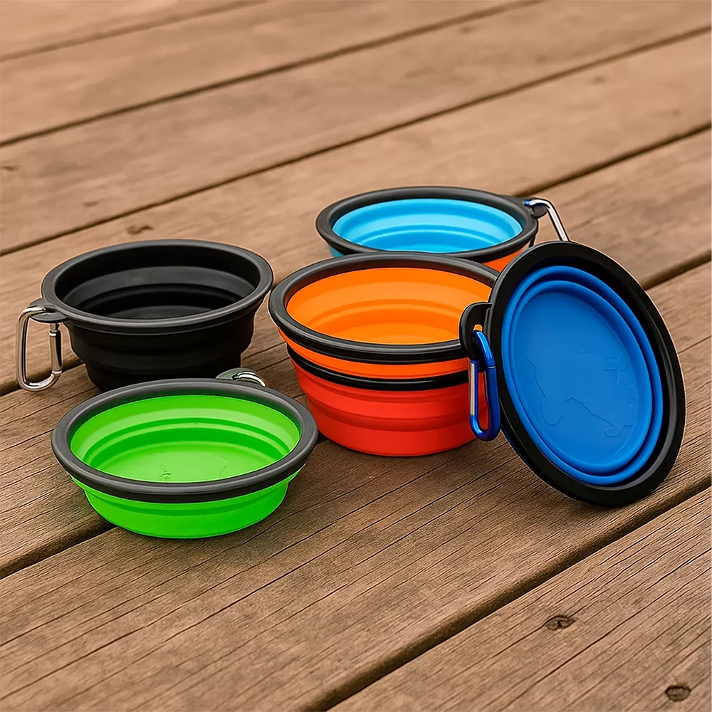 Tigela para Pet Retrátil 350ml Personalizada