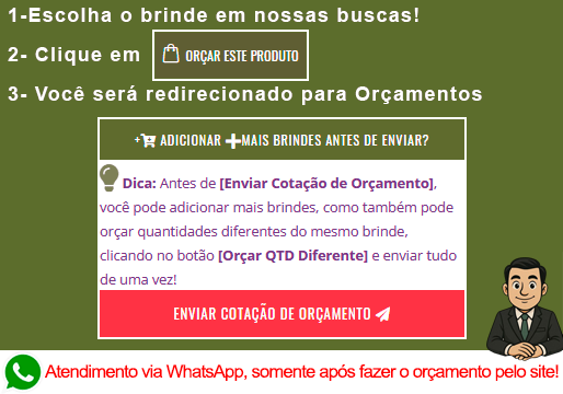 Como orçar o brinde na Band Brindes!